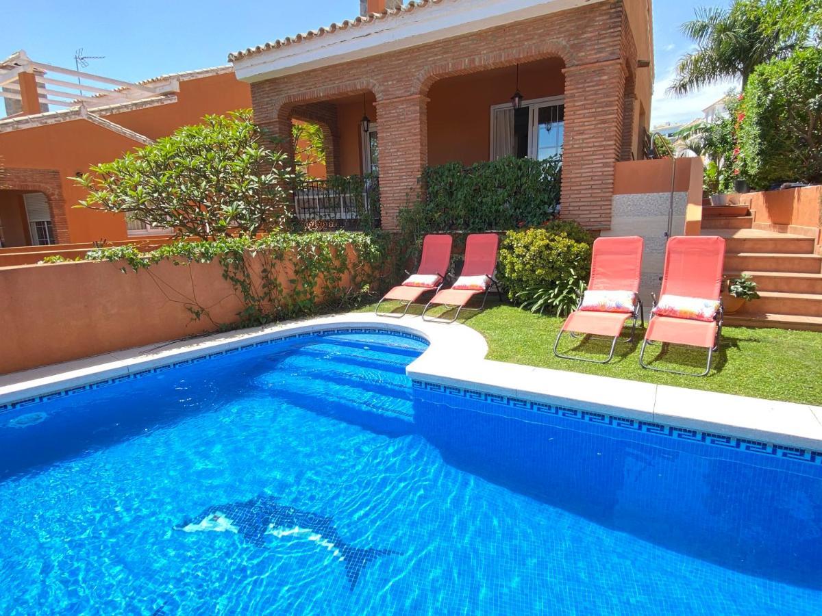 Villa With Heated Private Pool, Sea View& Turkish Sauna Benalmádena Exterior photo